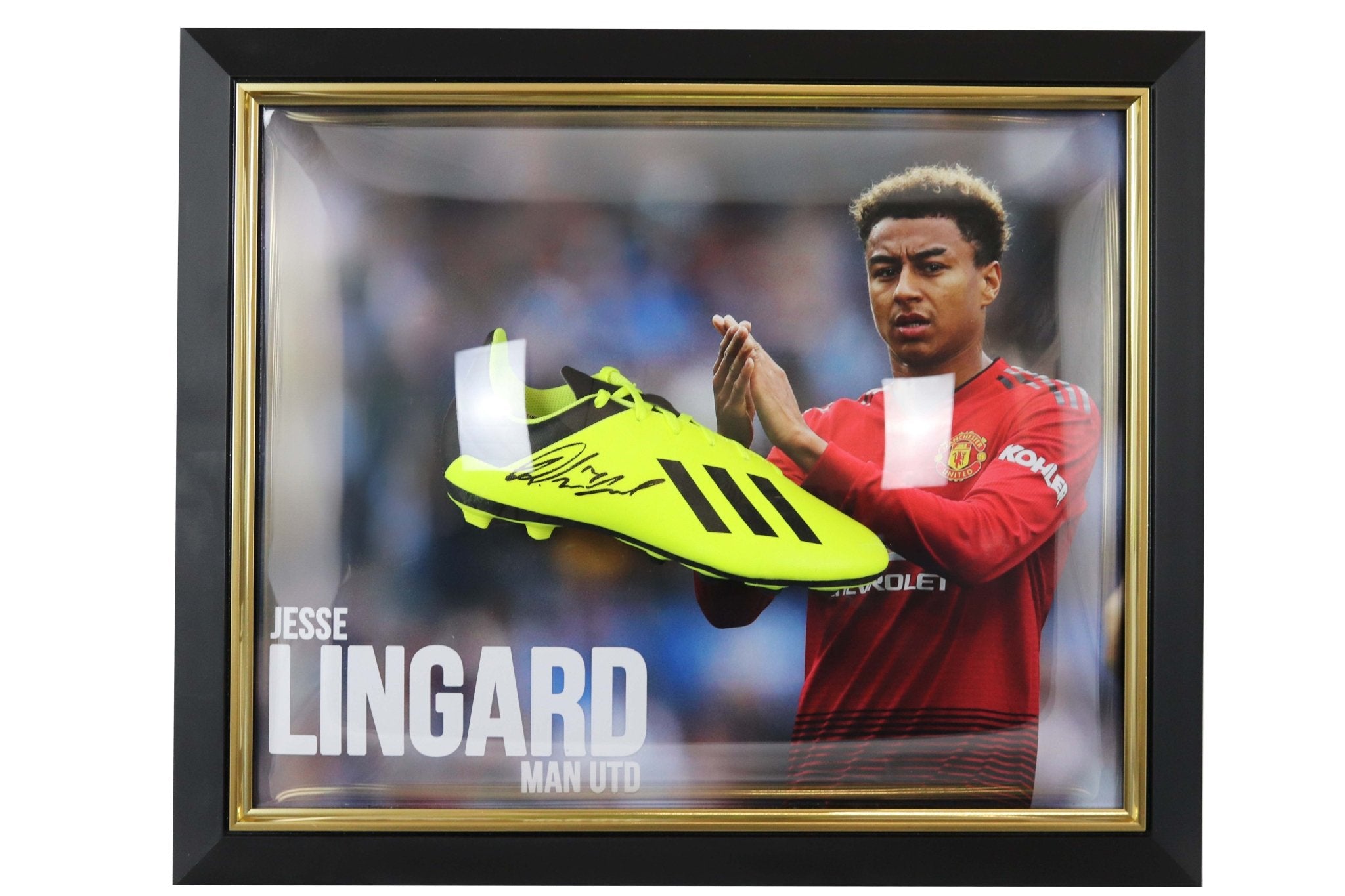Jesse Lingard Signed boot Manchester united - Memorabilia Framers Shop